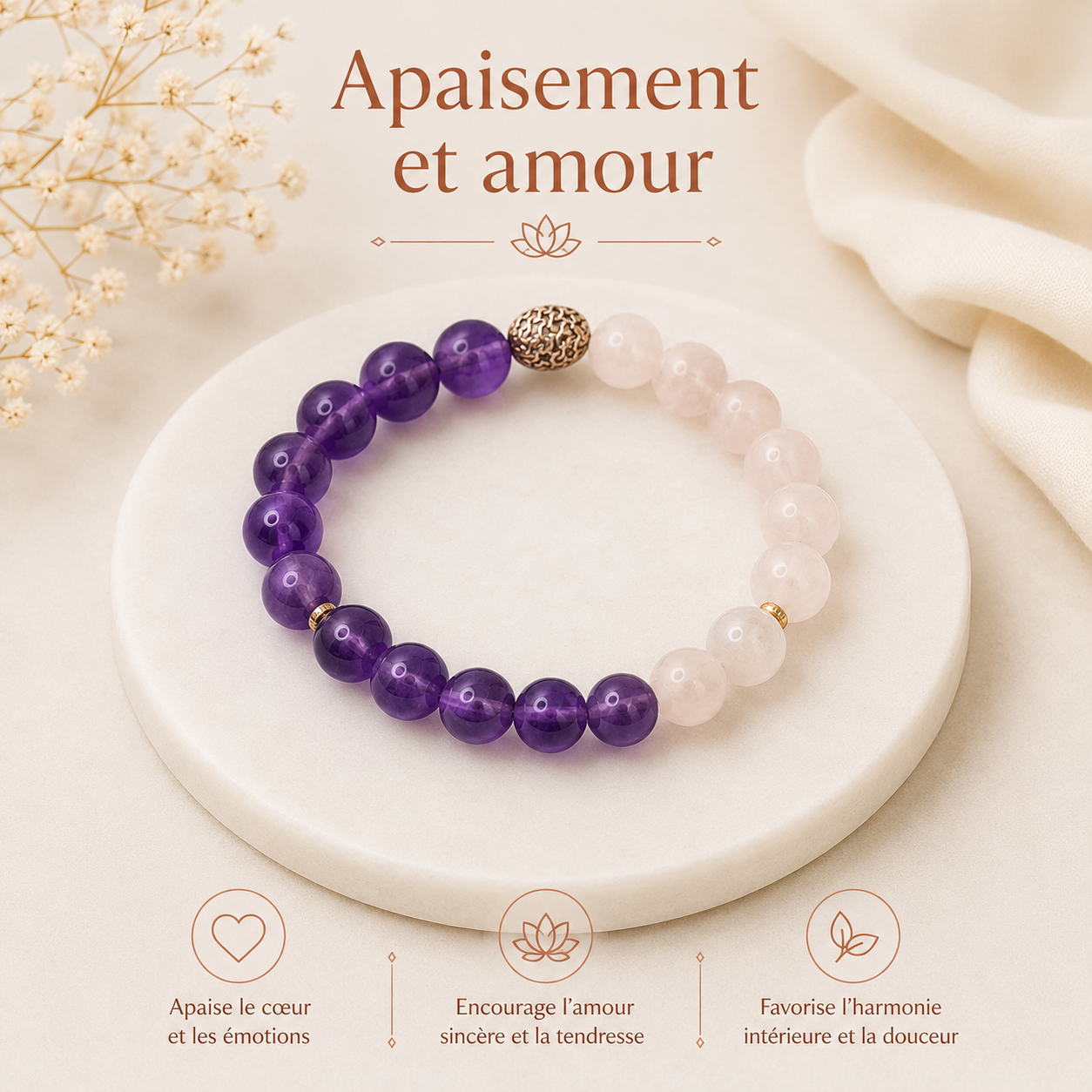 Bracelet apaisement et amour