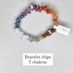 Bracelet chips 7 chakras