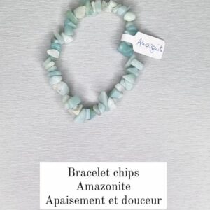 Bracelet chips Amazonite