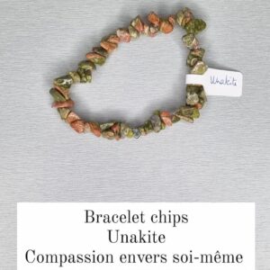 Bracelet chips Unakite