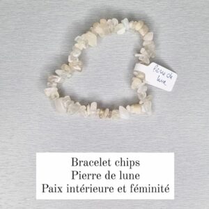 Bracelet chips Pierre de lune