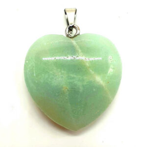 Pendentif coeur Amazonite