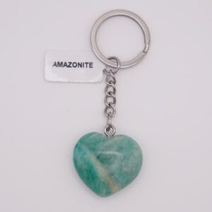 Porte-clefs coeur Amazonite