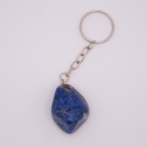 Porte-clefs pierre roulée Sodalite