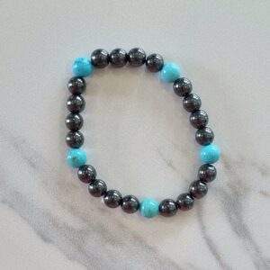 Hématite et Turquoise